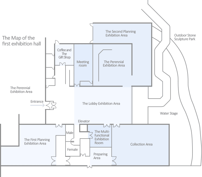 The Map of the first exhibition hall